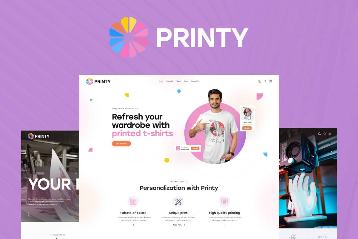 Download Printy — Print Shop & Design Company WordPress Theme GPL WordPress Plugin