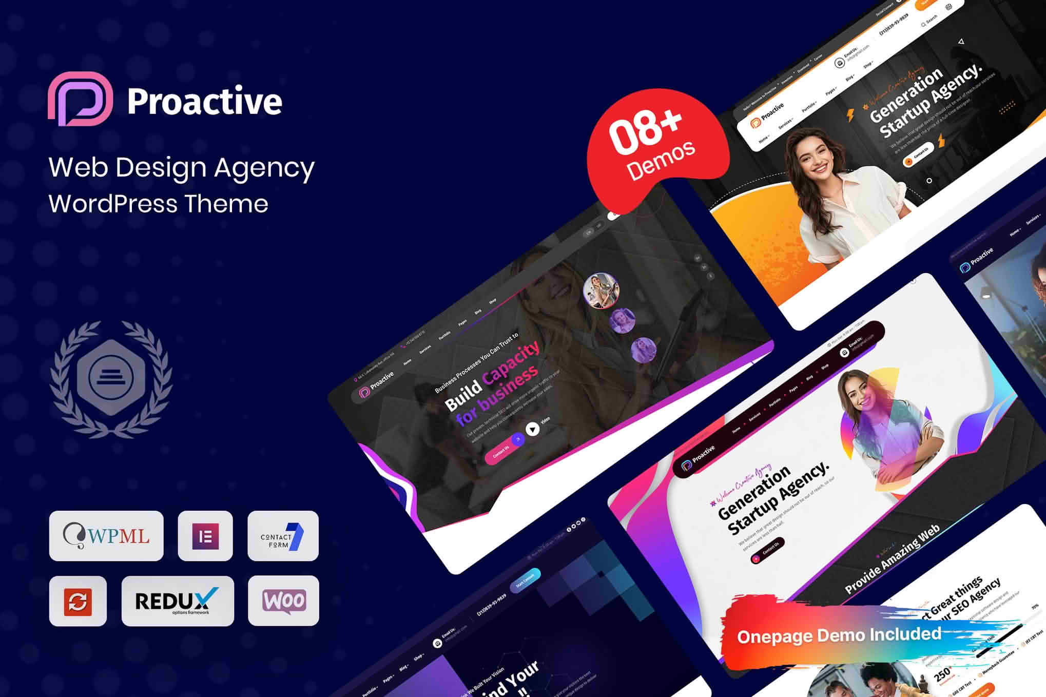 Download Proactive - Web Design Agency WordPress Theme GPL WordPress Plugin
