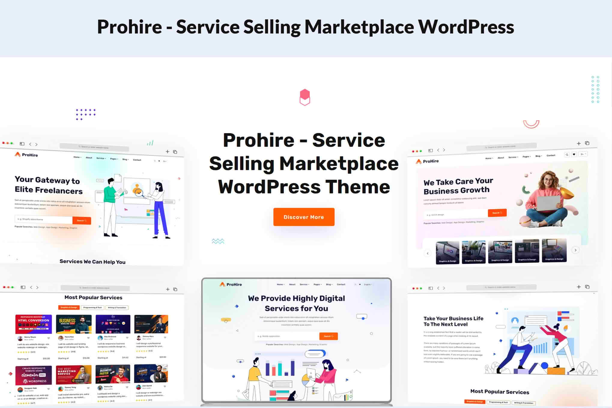 Download Prohire - Service Selling Marketplace WordPress GPL WordPress Plugin