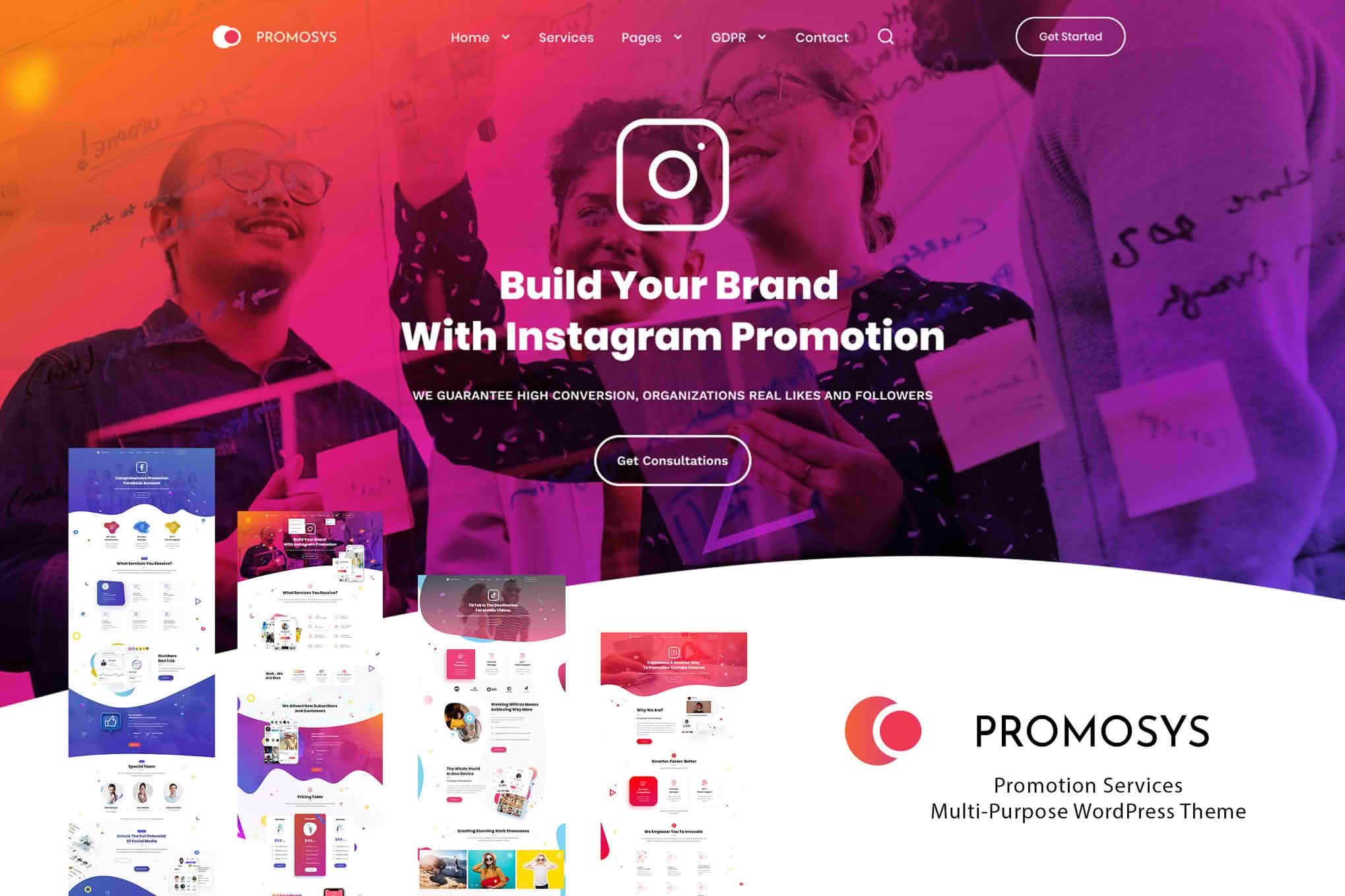 Download PromoSys - Promotion Services Multi-Purpose WordPress Theme GPL WordPress Plugin