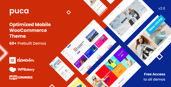 Download Puca - Optimized Mobile WooCommerce Theme GPL WordPress Plugin