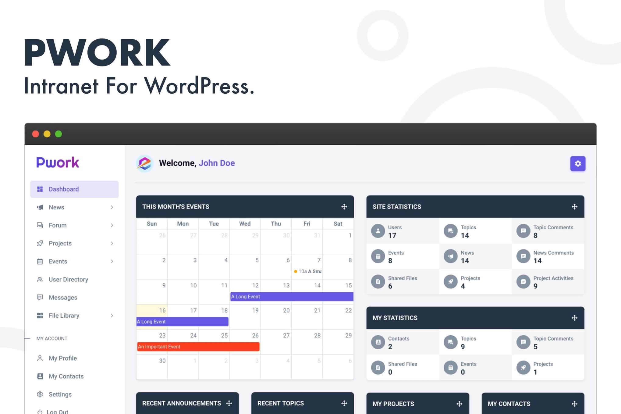 Download Pwork - Intranet For WordPress