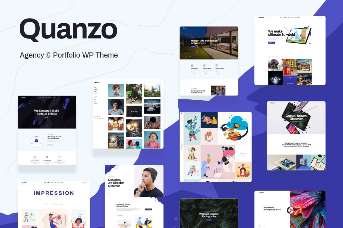 Download Quanzo - Personal Portfolio WordPress Theme GPL WordPress Plugin