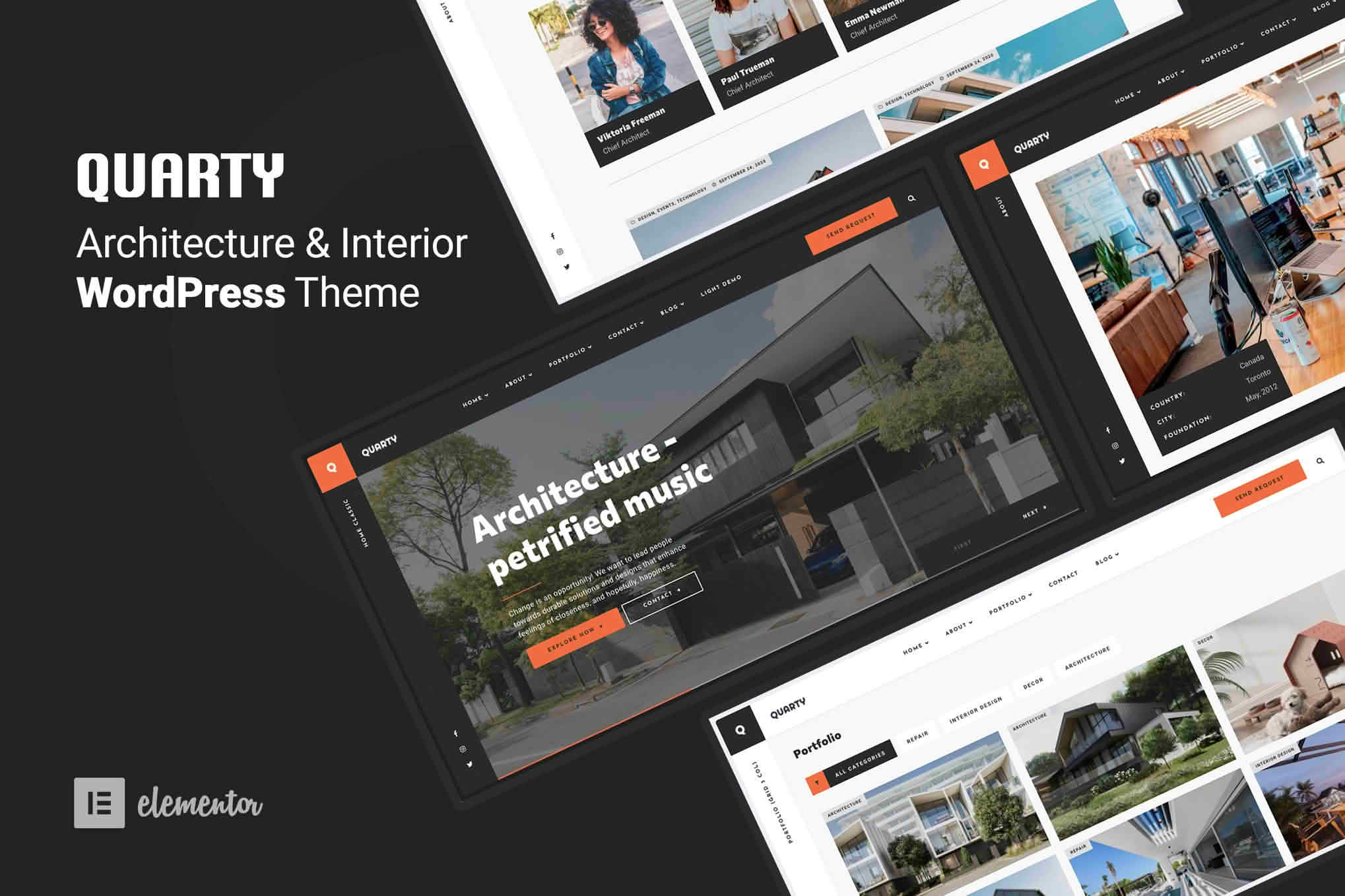 Download Quarty - Architecture & Interior Design WordPress Theme GPL WordPress Plugin