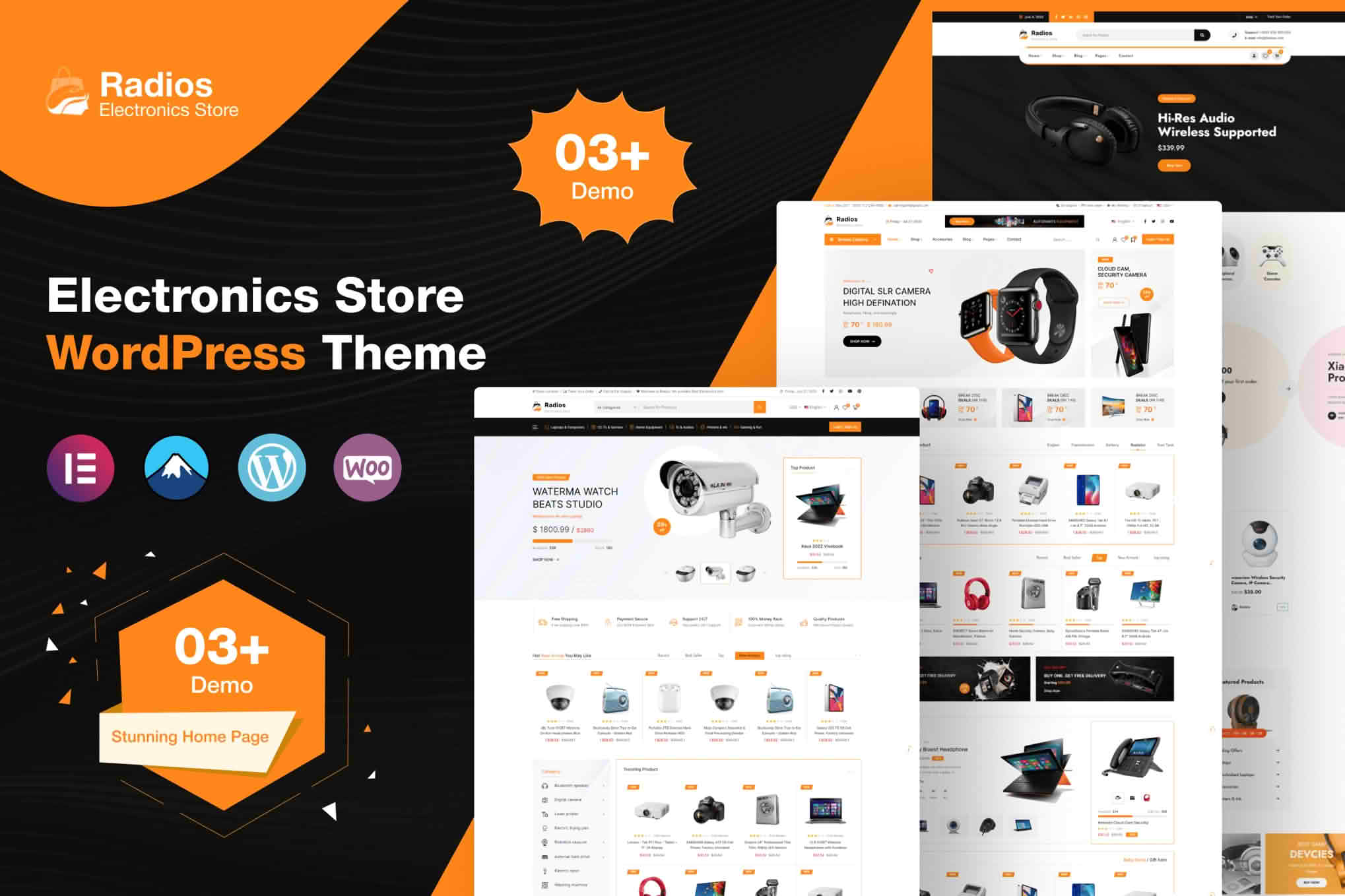 Download Radios - Electronics Store WooCommerce Theme GPL WordPress Plugin