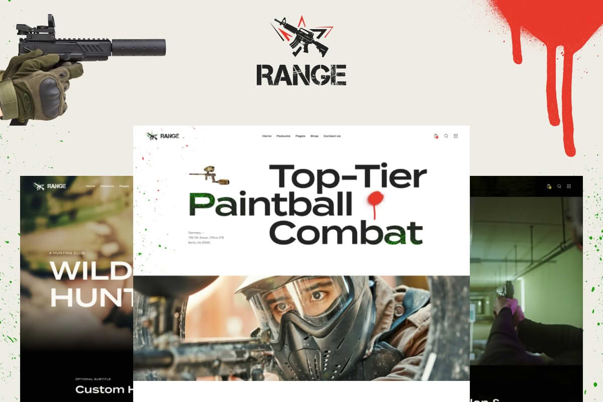 Download Range - Weapon Shop WordPress Theme GPL WordPress Plugin