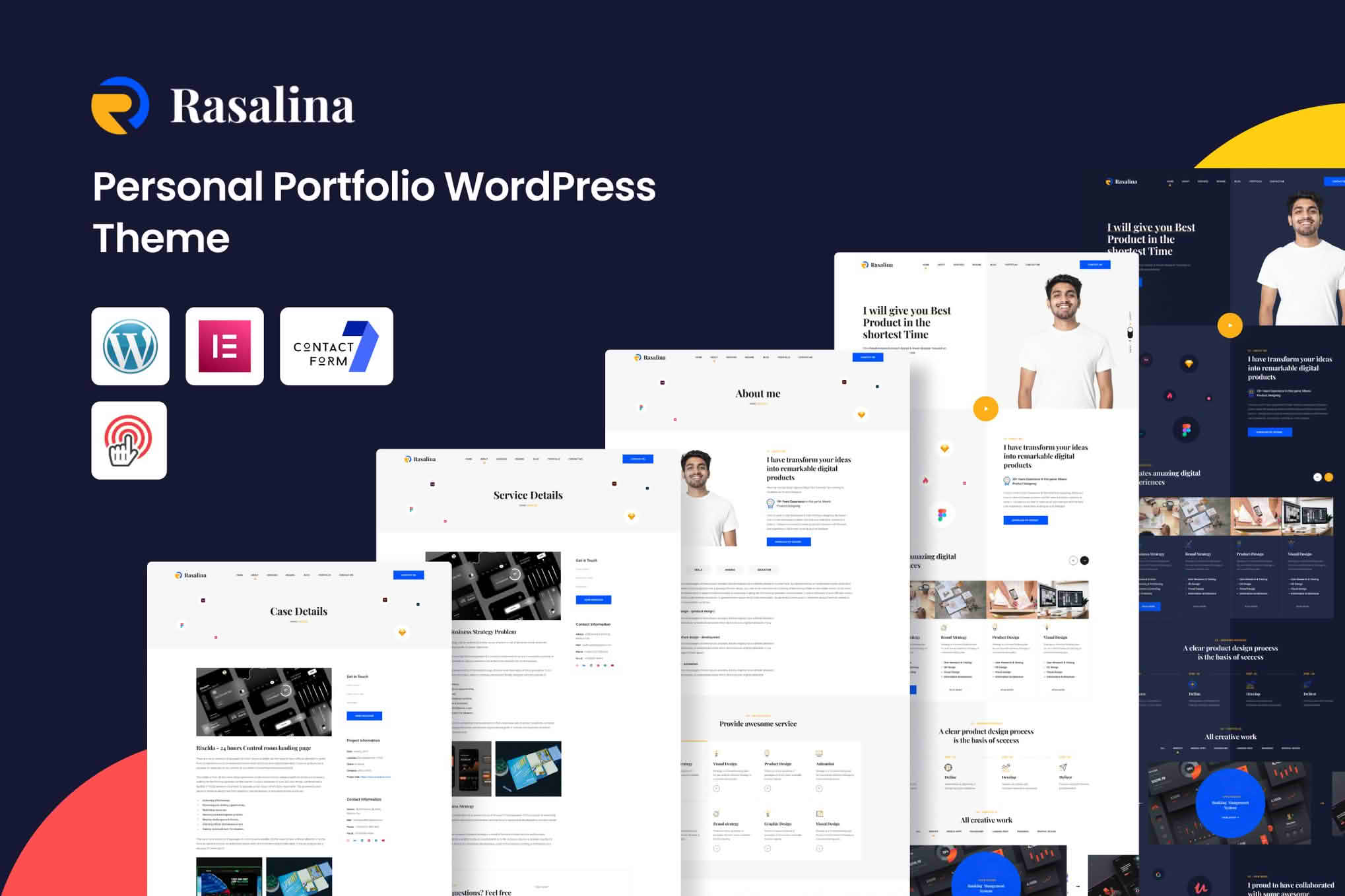Download Rasalina – Personal Portfolio WordPress Theme GPL WordPress Plugin