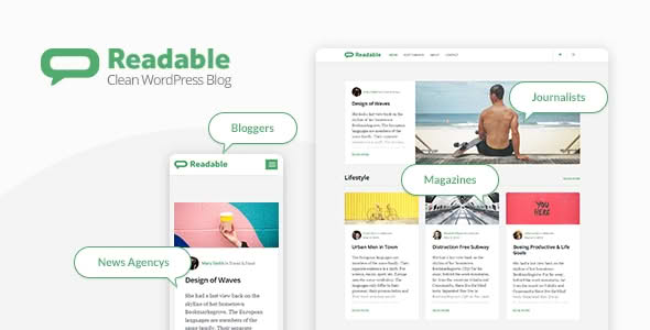 Download Readable - Blogging WordPress Theme Focused on Readability GPL WordPress Plugin