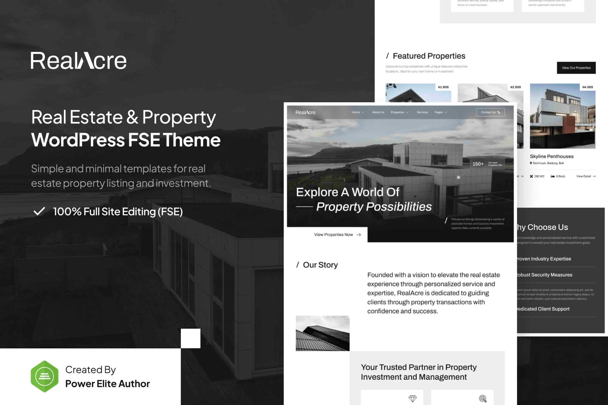 Download RealAcre – Real Estate & Property FSE WordPress Theme GPL WordPress Plugin