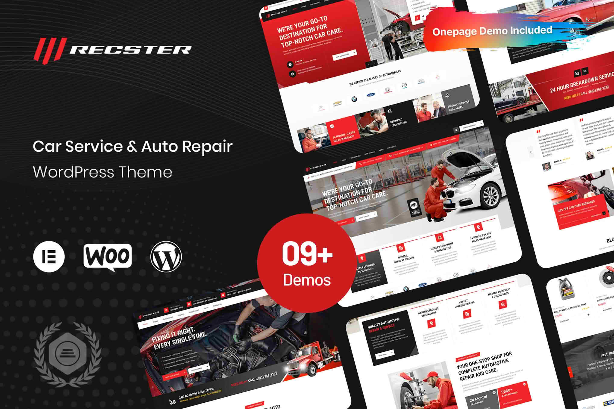 Recster - Car Service & Auto Repair Theme