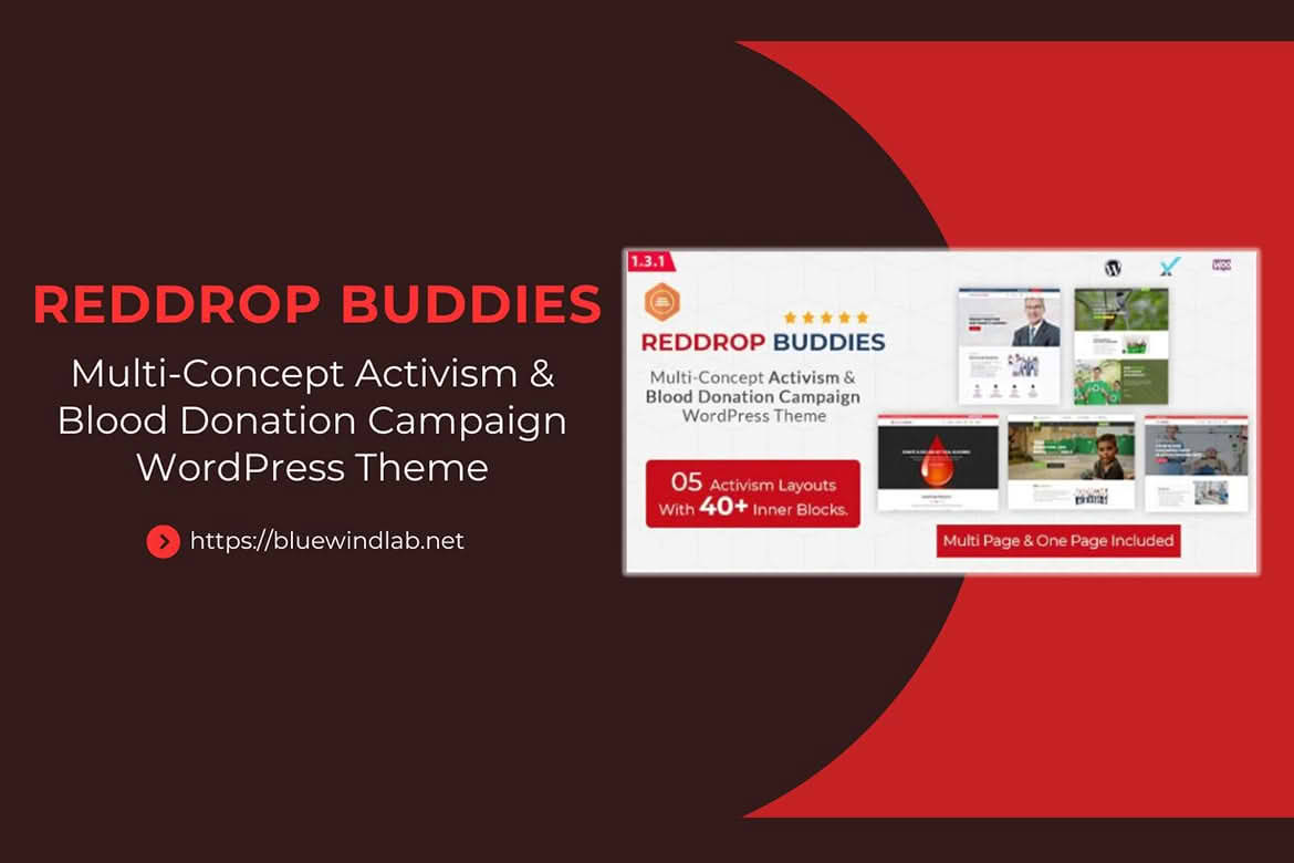 Download Reddrop Buddies – Multi-Concept Activism & Blood Donation Campaign WordPress Theme GPL WordPress Plugin