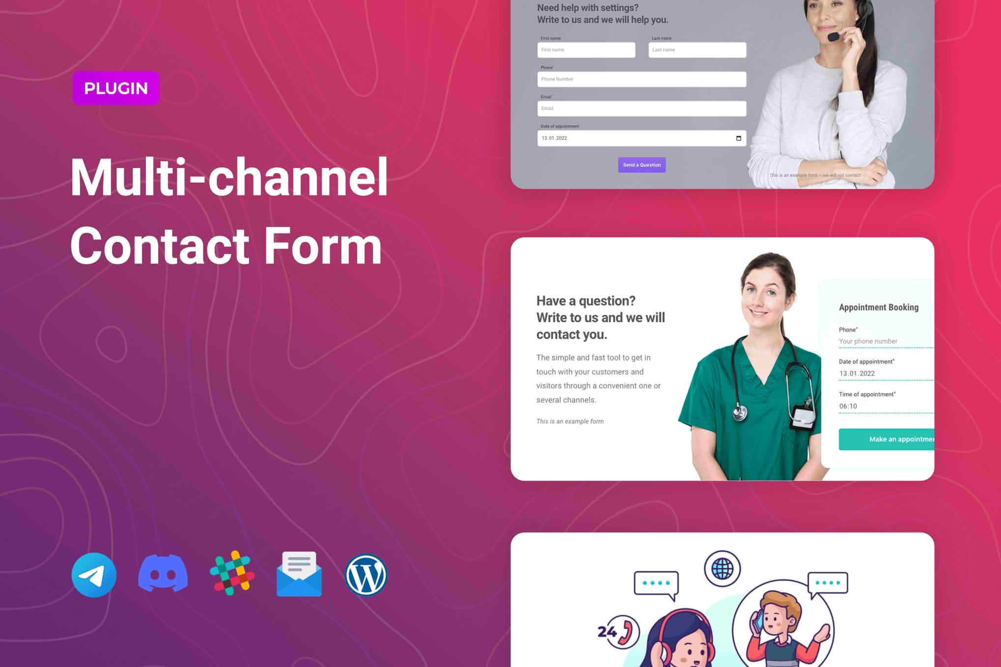 Download Multichannel Contact Form for Elementor