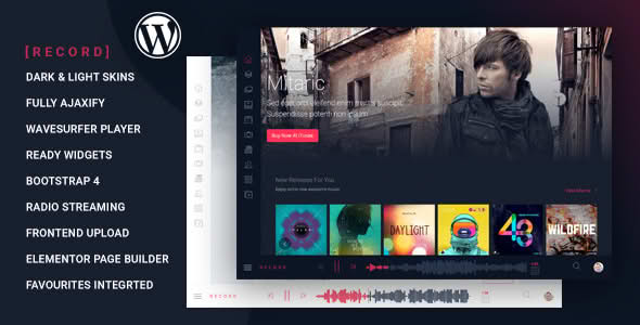 Download Rekord - Ajaxify Music - Events - Podcasts Multipurpose WordPress Theme GPL WordPress Plugin