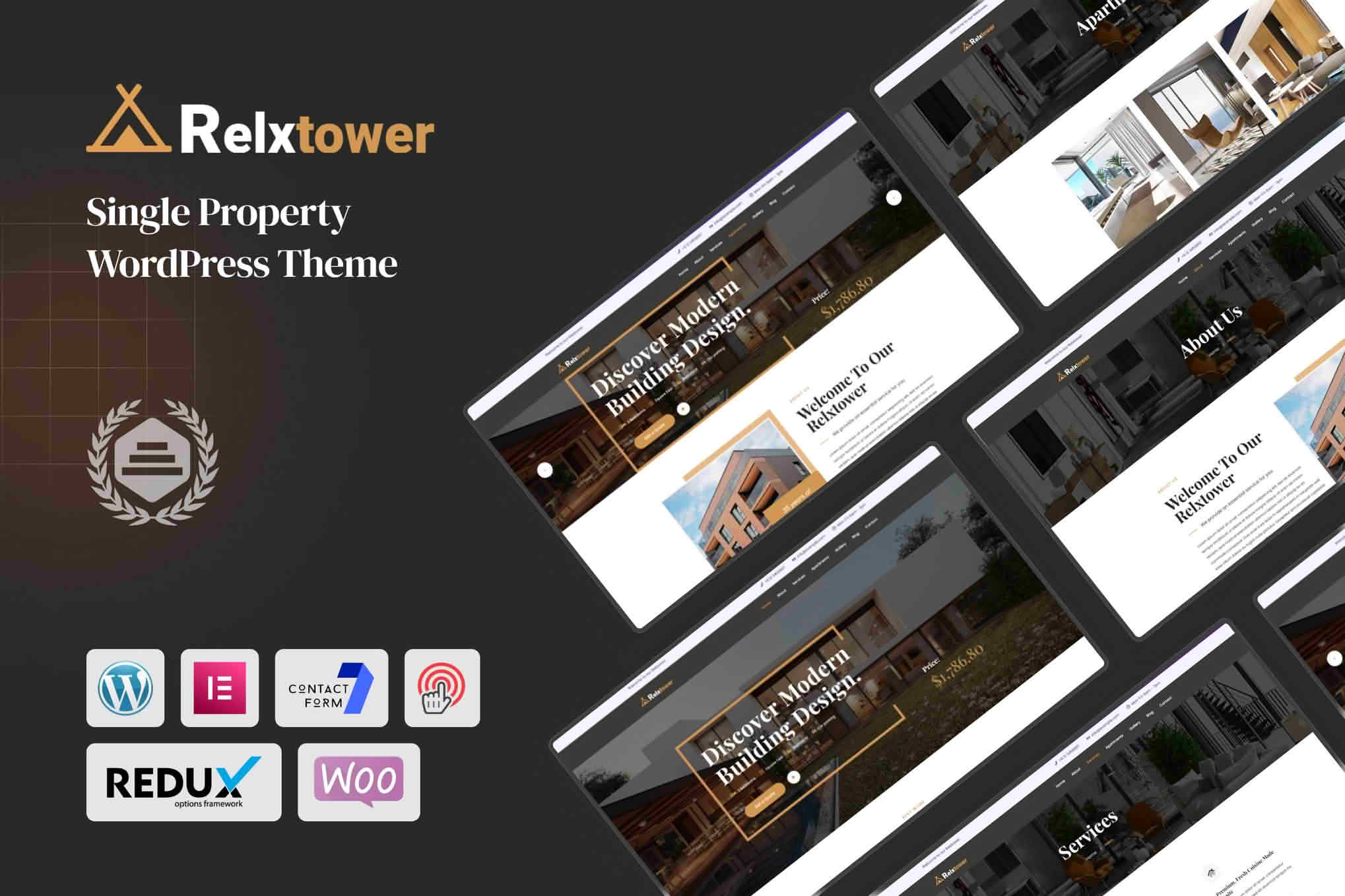 Download Relxtower - Single Property WordPress Theme GPL WordPress Plugin