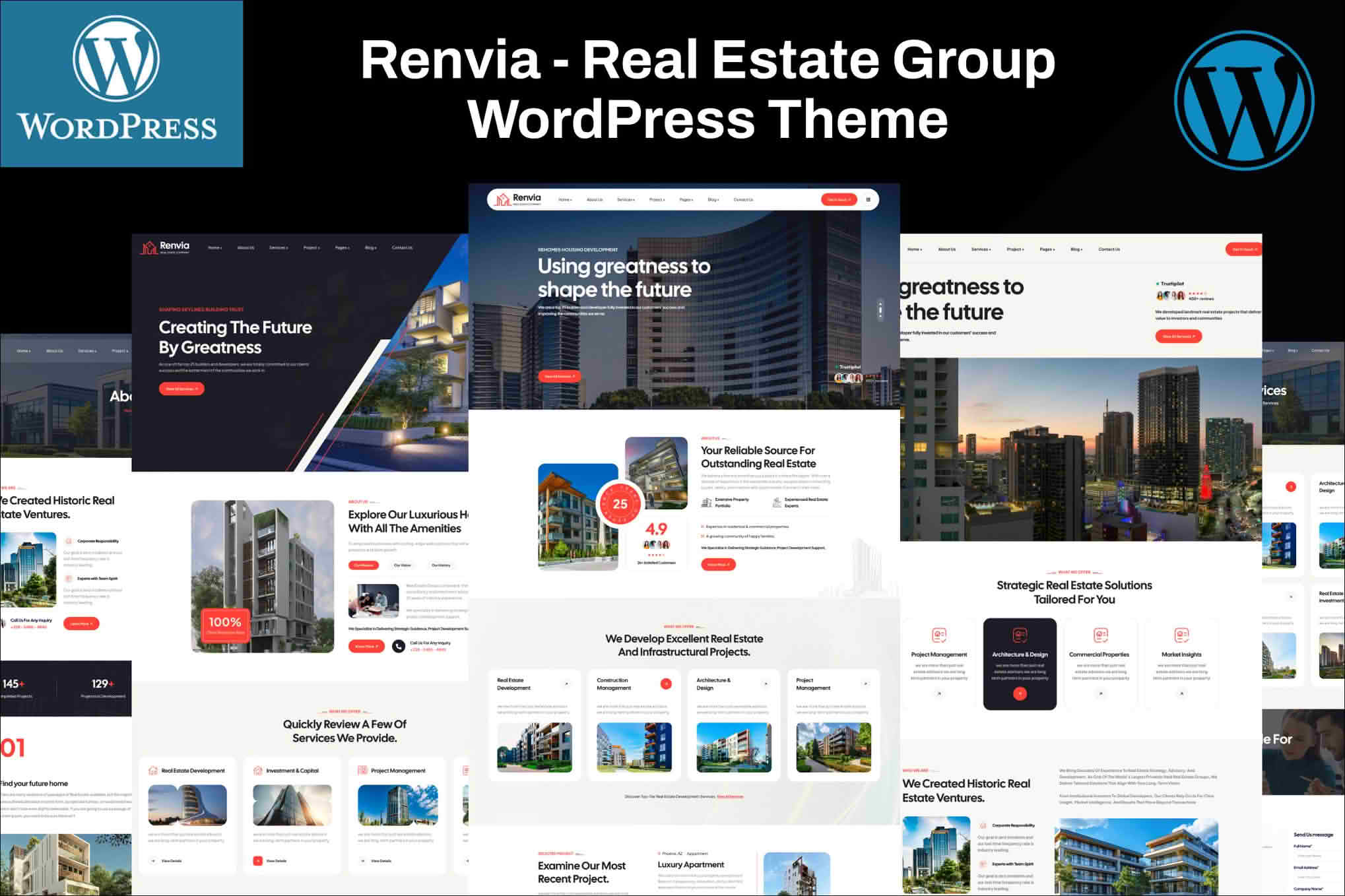 Renvia - Real Estate Group WordPress Theme