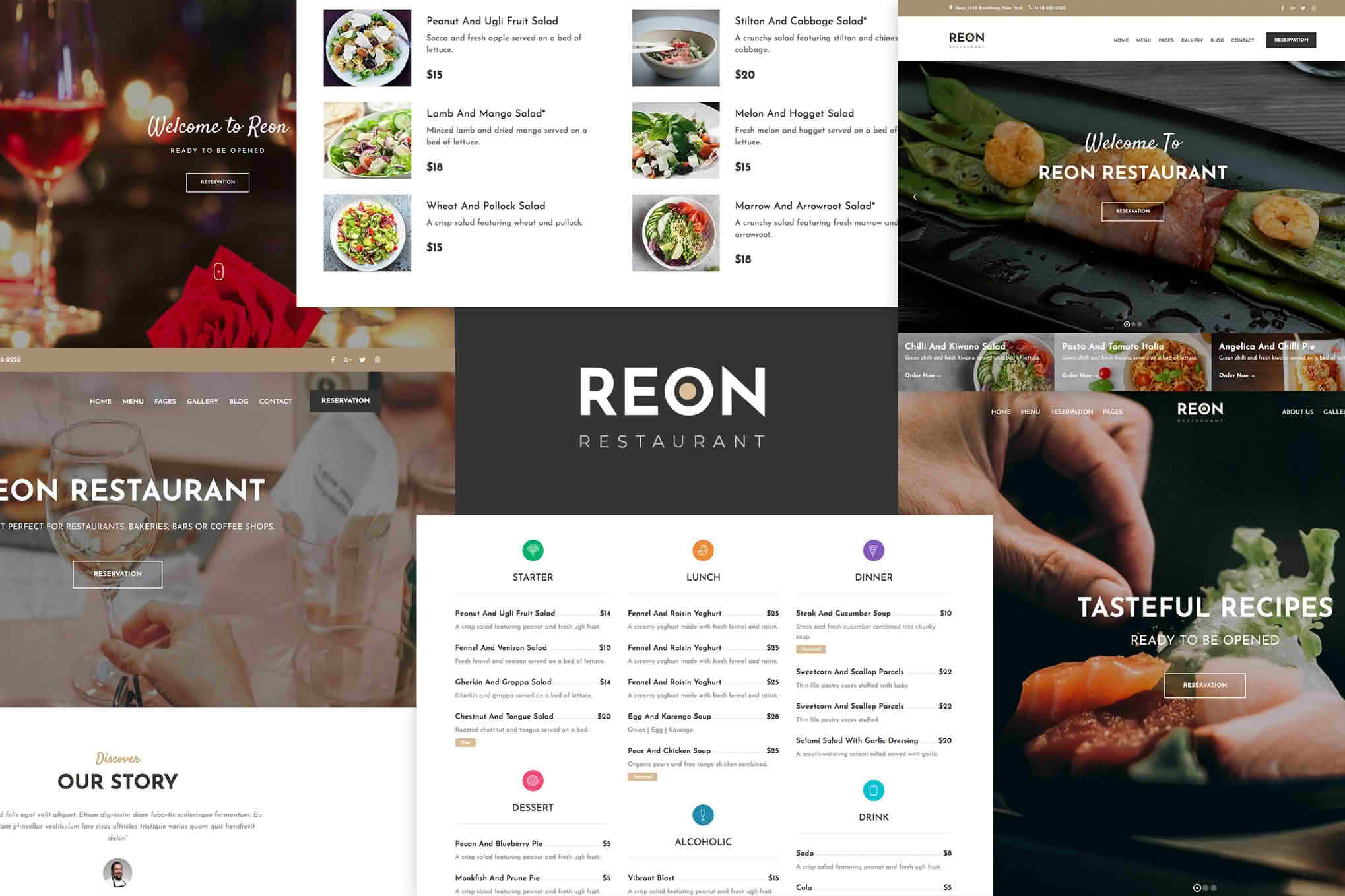 Download Reon - Restaurant WordPress Theme GPL WordPress Plugin