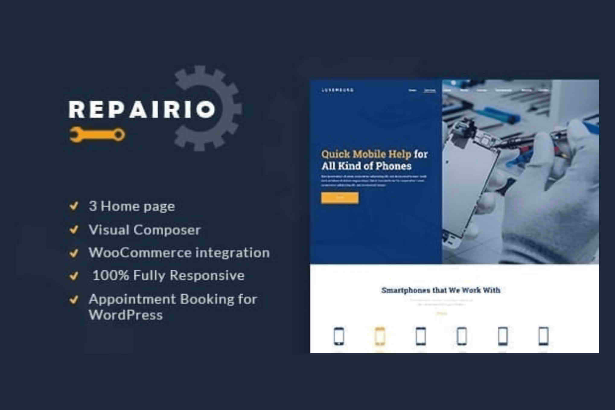 Download Repairio - Electronics Repair GPL WordPress Plugin