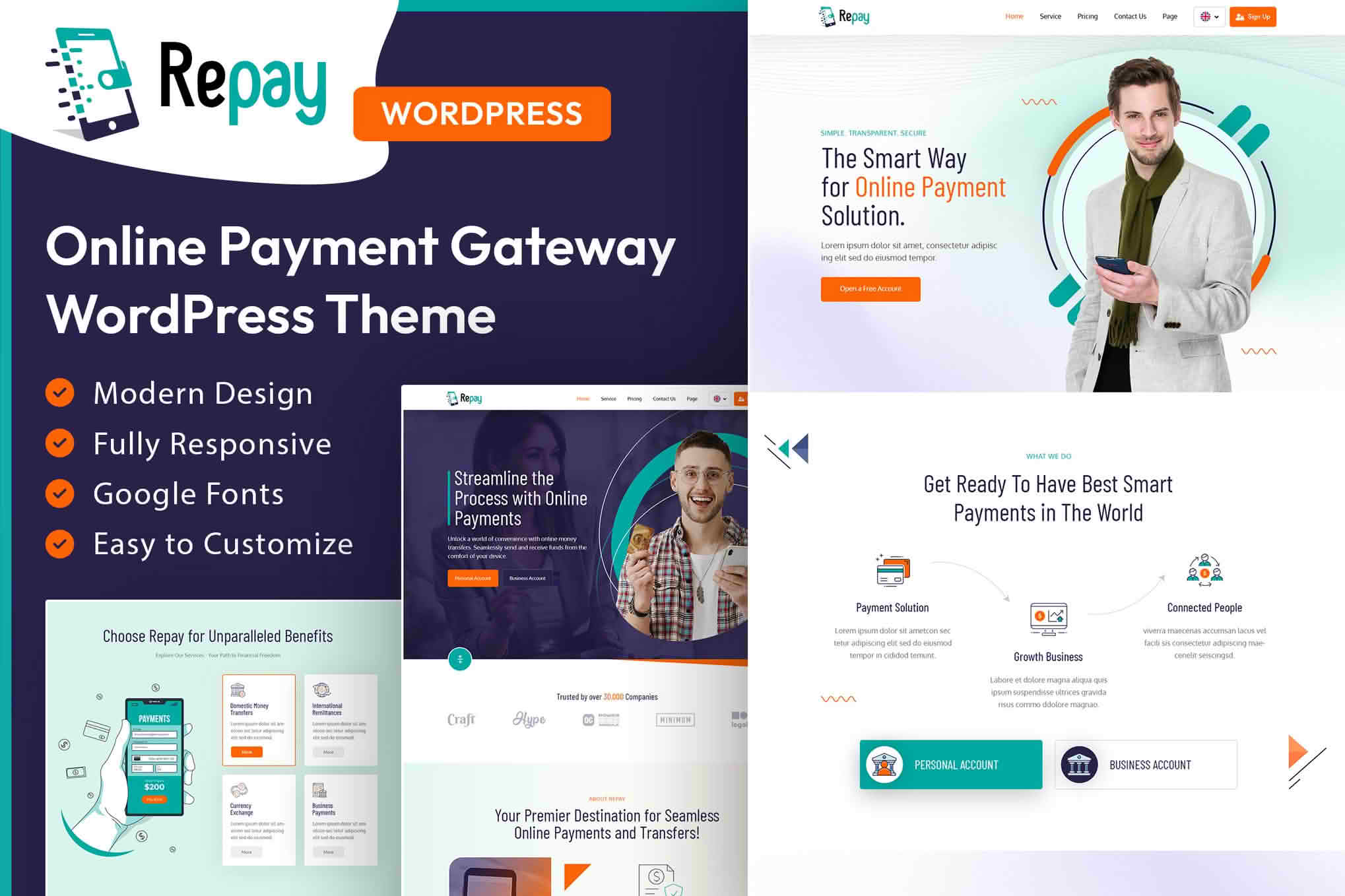 Download Repay | Payment Gateway WordPress Theme GPL WordPress Plugin