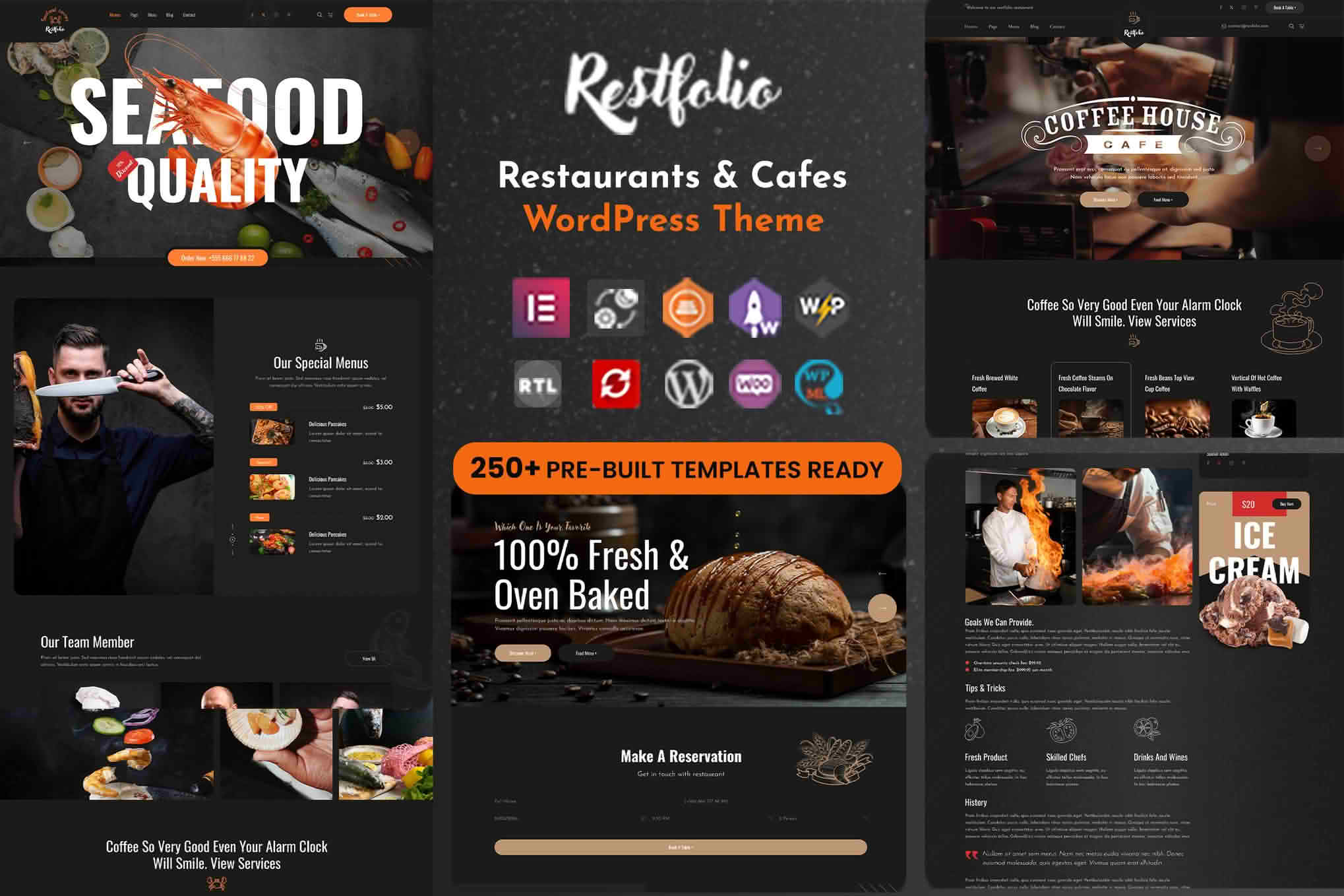 Download Restfolio - Elementor Restaurants & Cafes WordPress Theme GPL WordPress Plugin