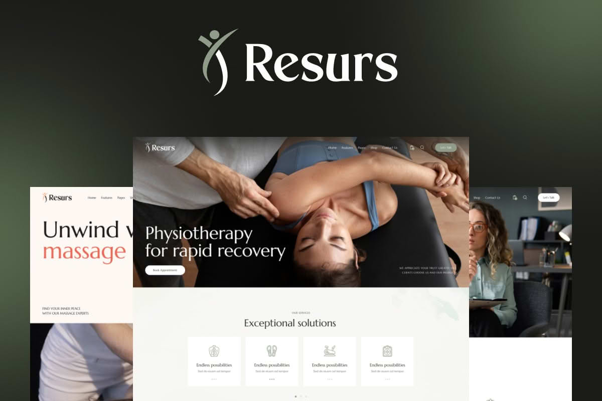 Download Resurs - Physiotherapy & Psychology Rehabilitation WordPress Theme GPL WordPress Plugin