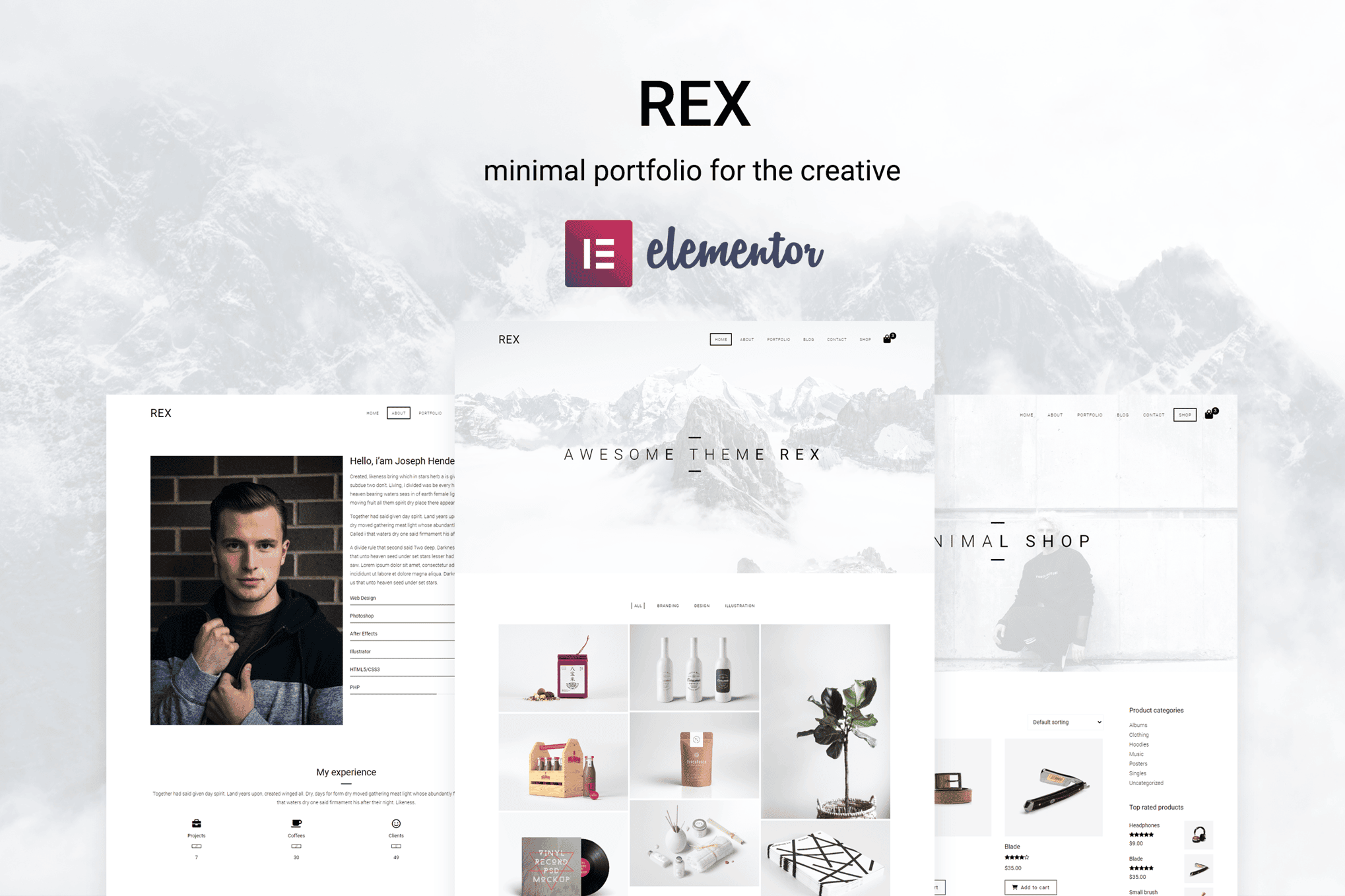 Download Rex - Minimal WordPress Portfolio Theme GPL WordPress Plugin