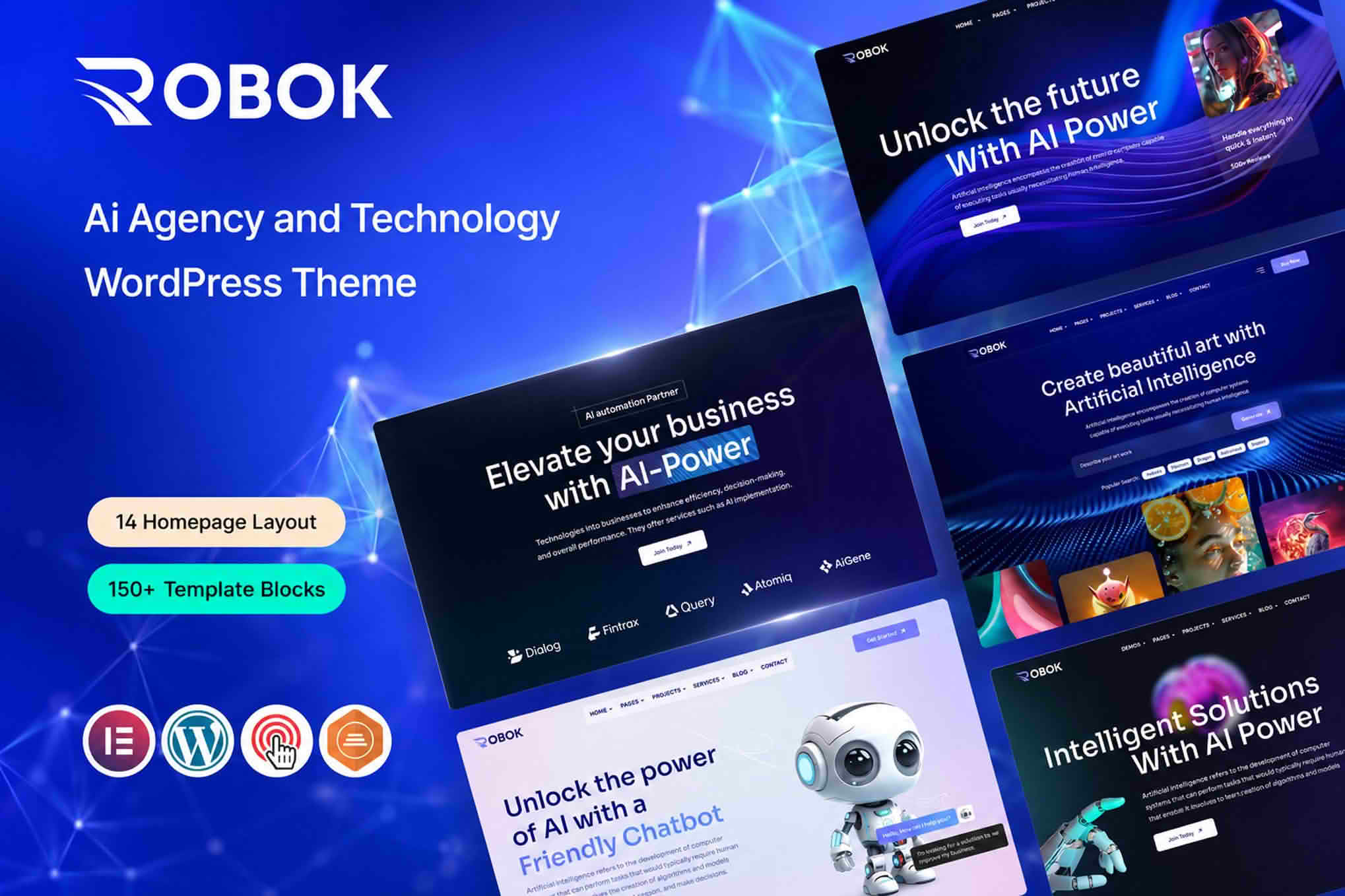 Robok - AI Agency & Technology WordPress Theme