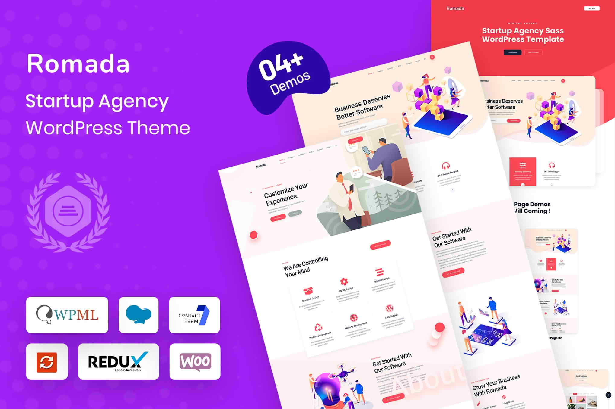 Download Romada - Startup Agency WordPress Theme GPL WordPress Plugin