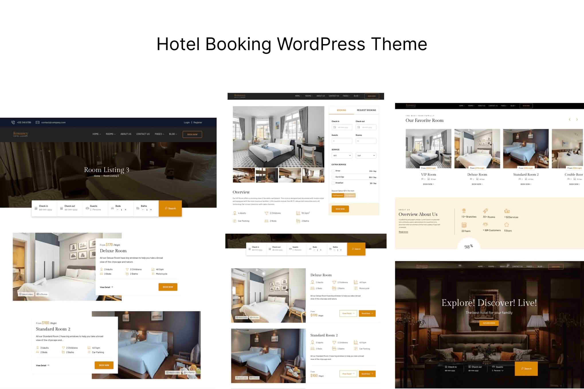 Download Romancy - Hotel Booking WordPress Theme GPL WordPress Plugin