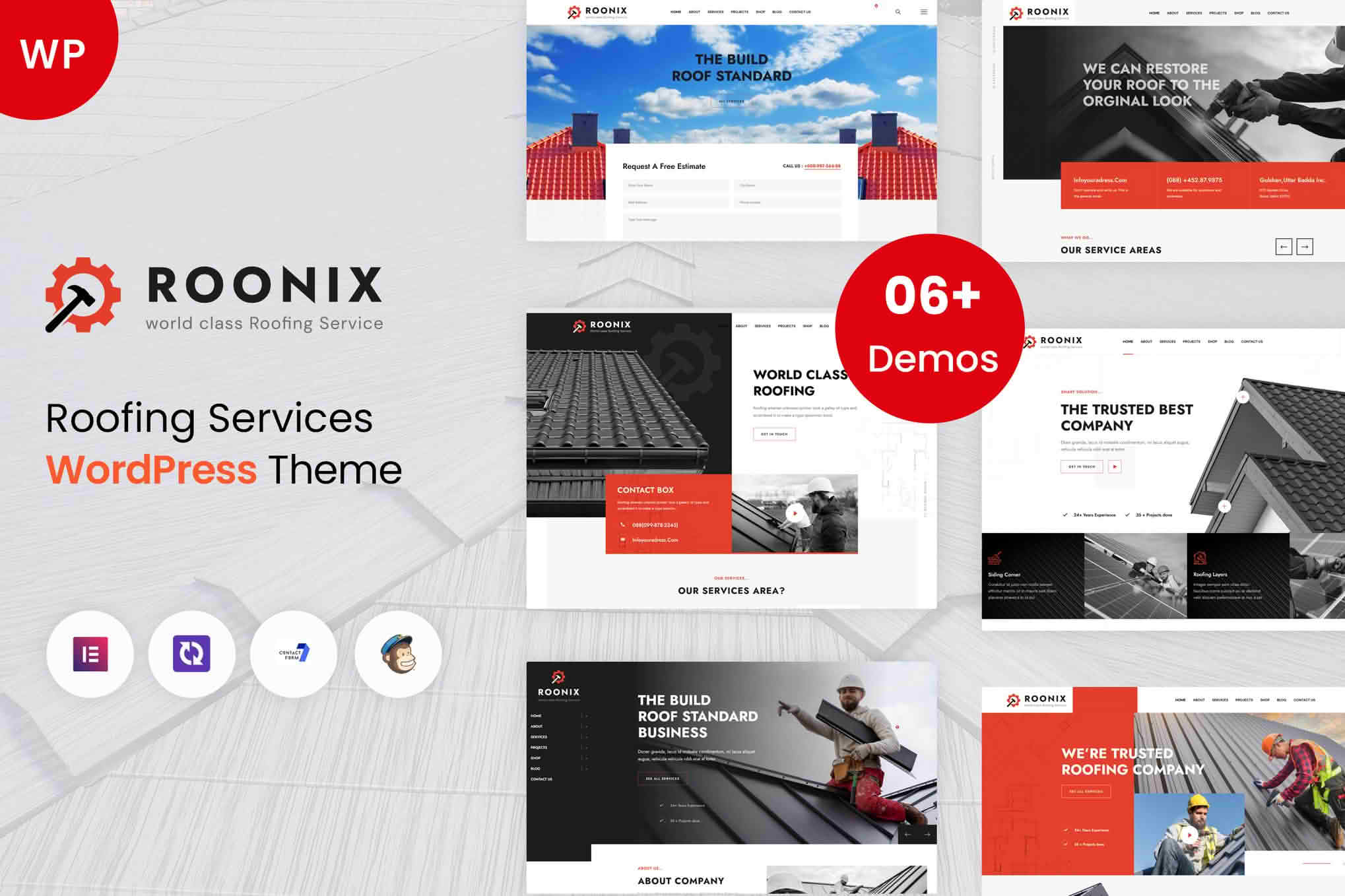 Download Roonix - Roofing Services WordPress Theme GPL WordPress Plugin