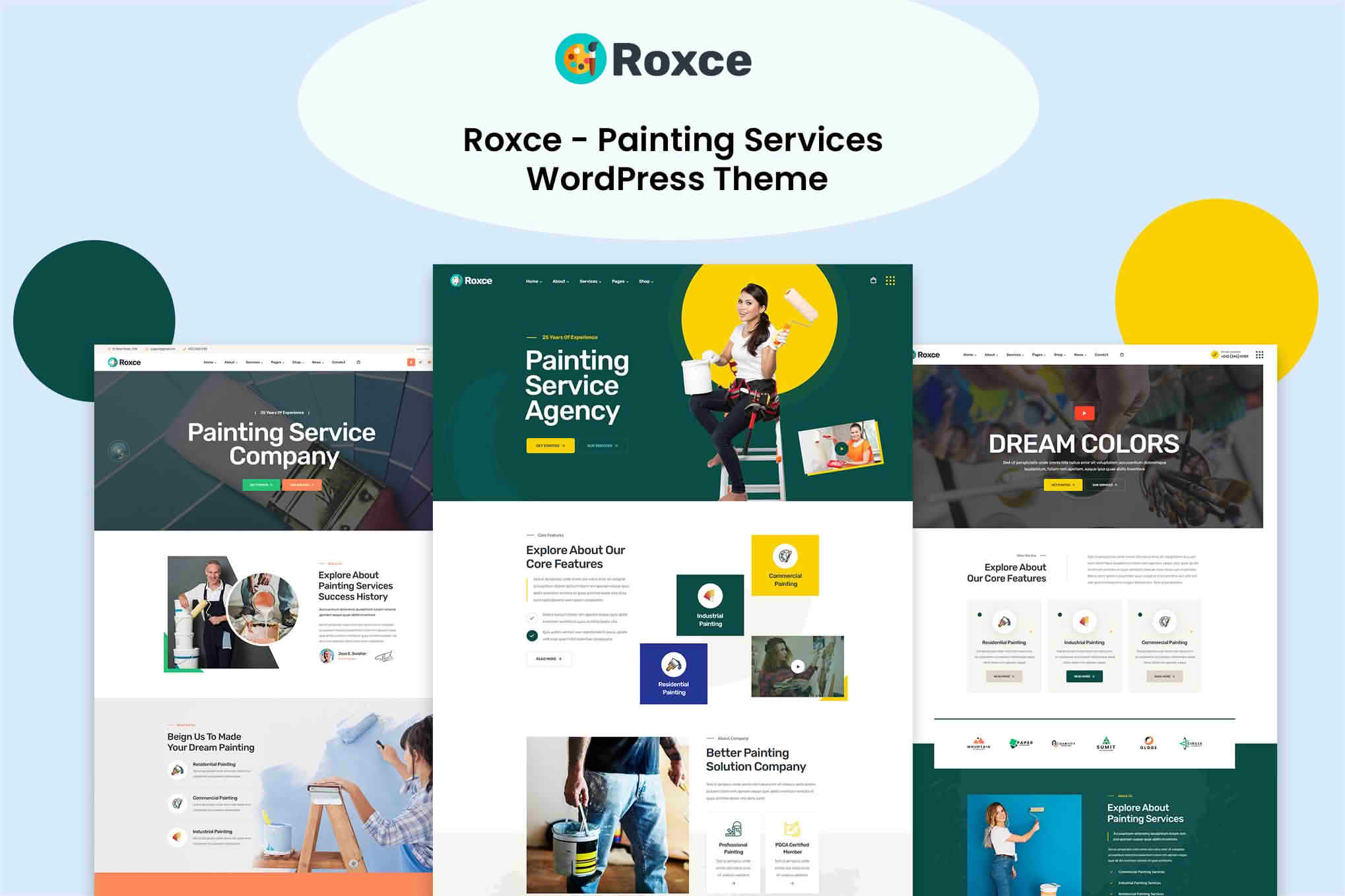 Download Roxce - Painting Services WordPress Theme GPL WordPress Plugin