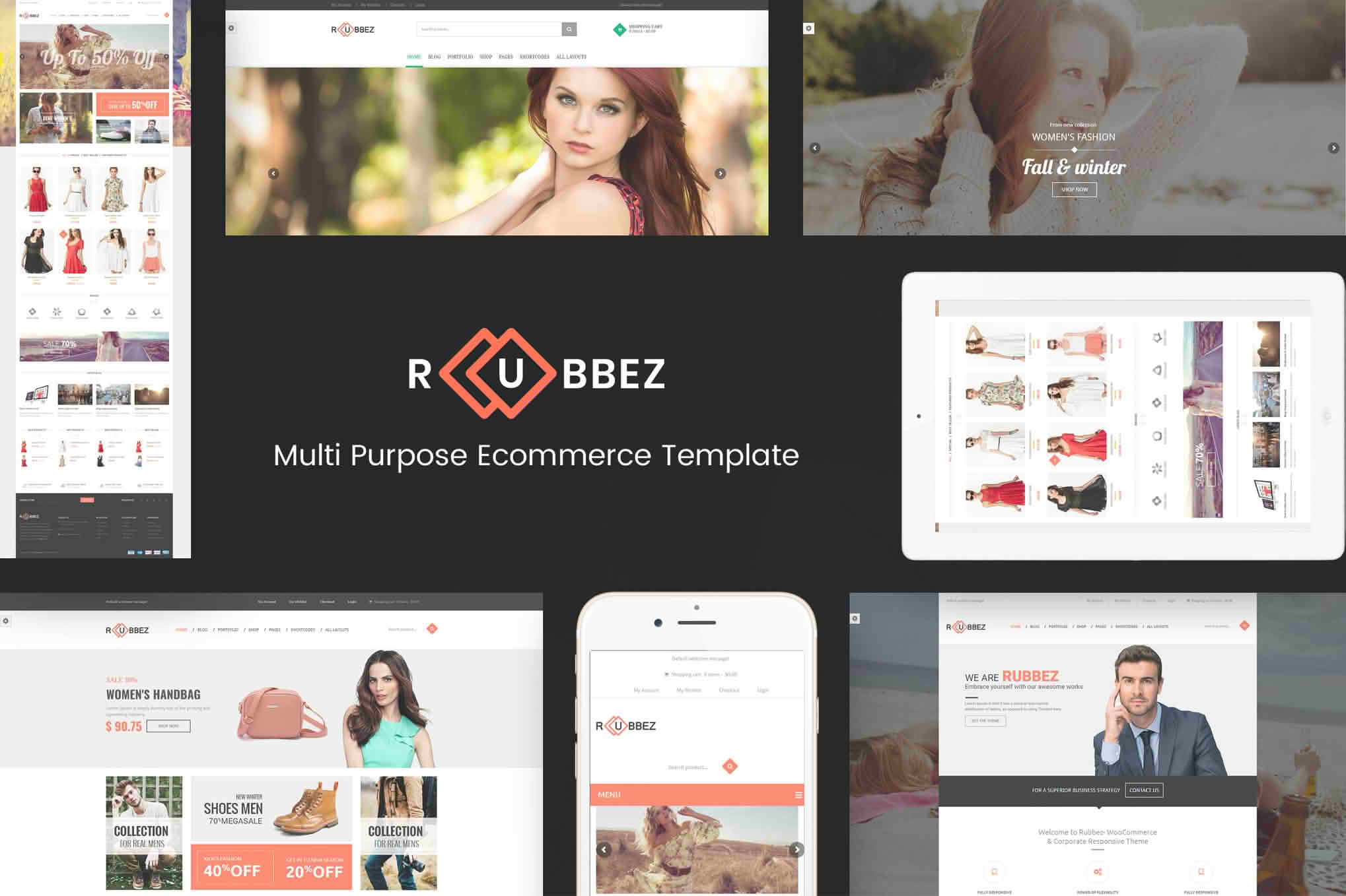 Download Rubbez- WooCommerce & Corporate WordPress Theme GPL WordPress Plugin