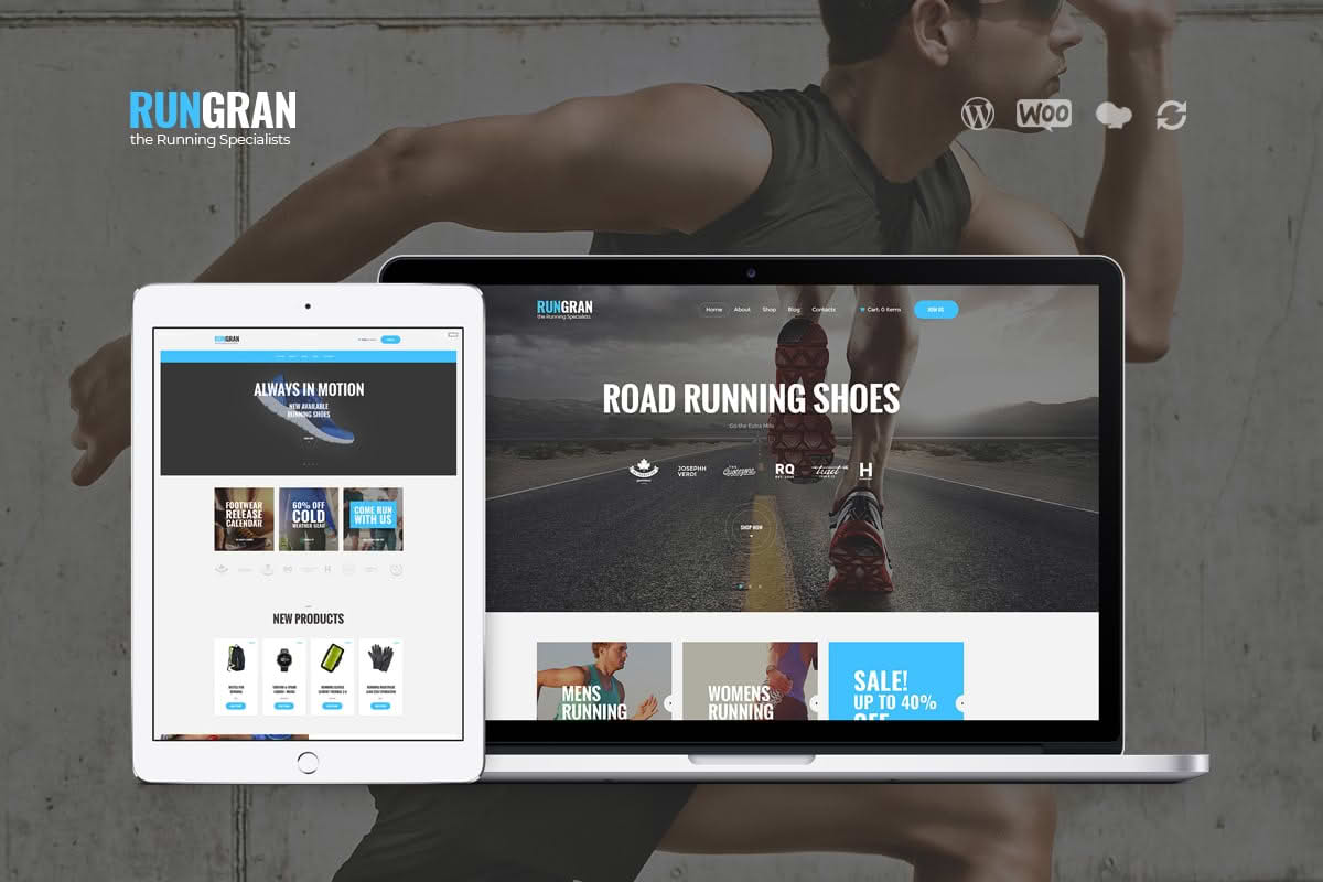 Download Run Gran | Sports Apparel & Gear Store WordPress Theme GPL WordPress Plugin