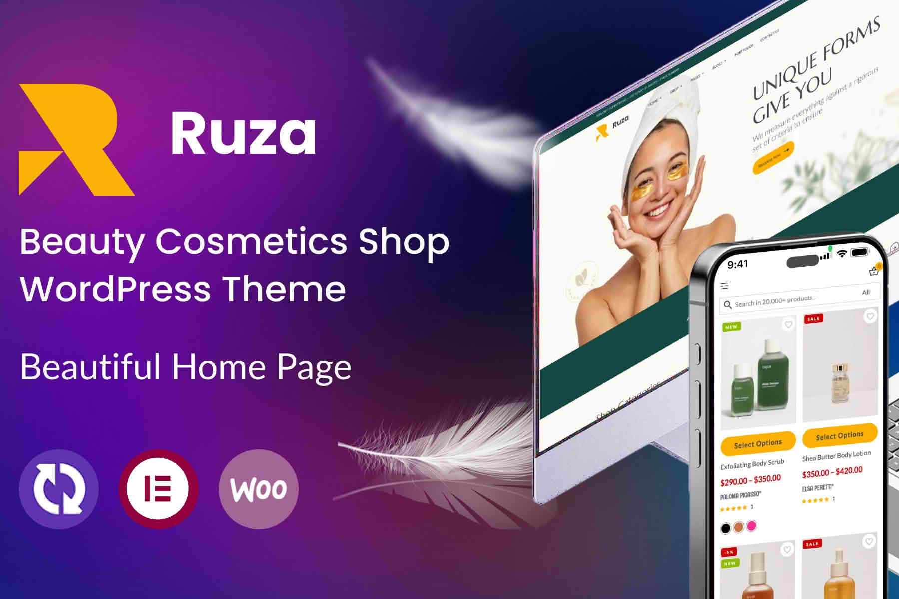 Download Ruza - Beauty Cosmetics Shop WordPress Theme GPL WordPress Plugin