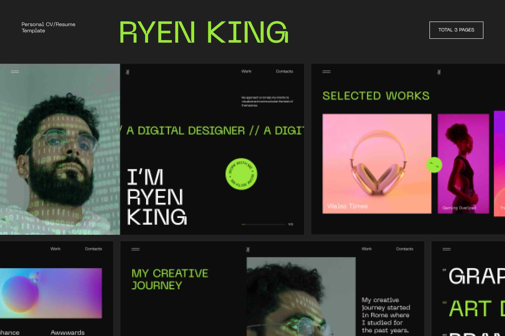 Download Ryen King - Personal CV/Resume WordPress Theme GPL WordPress Plugin