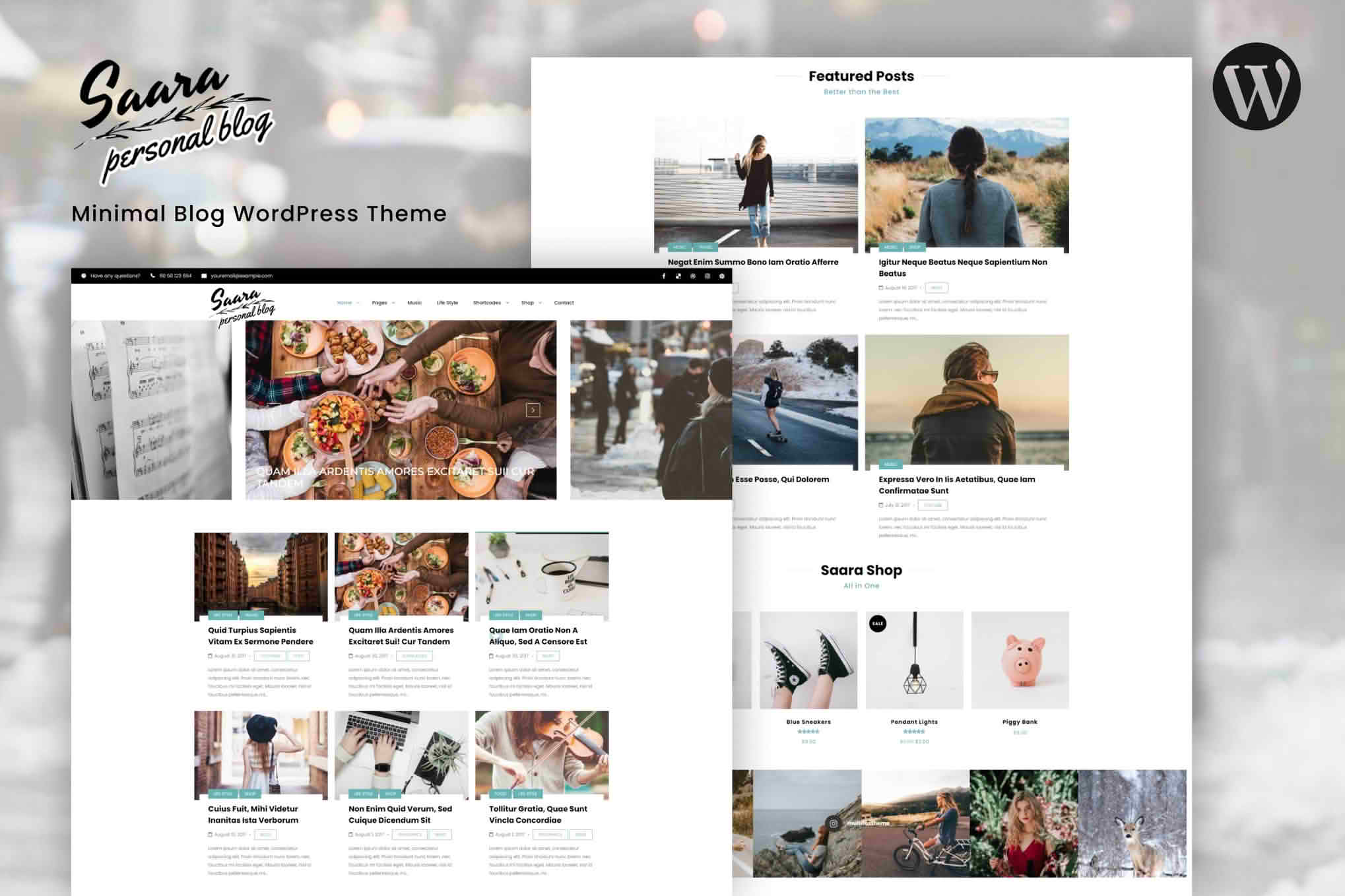Download Saara - Minimal Blog WordPress GPL WordPress Plugin