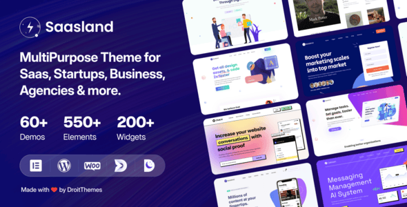 Download Saasland - MultiPurpose WordPress Theme for Startup GPL WordPress Plugin