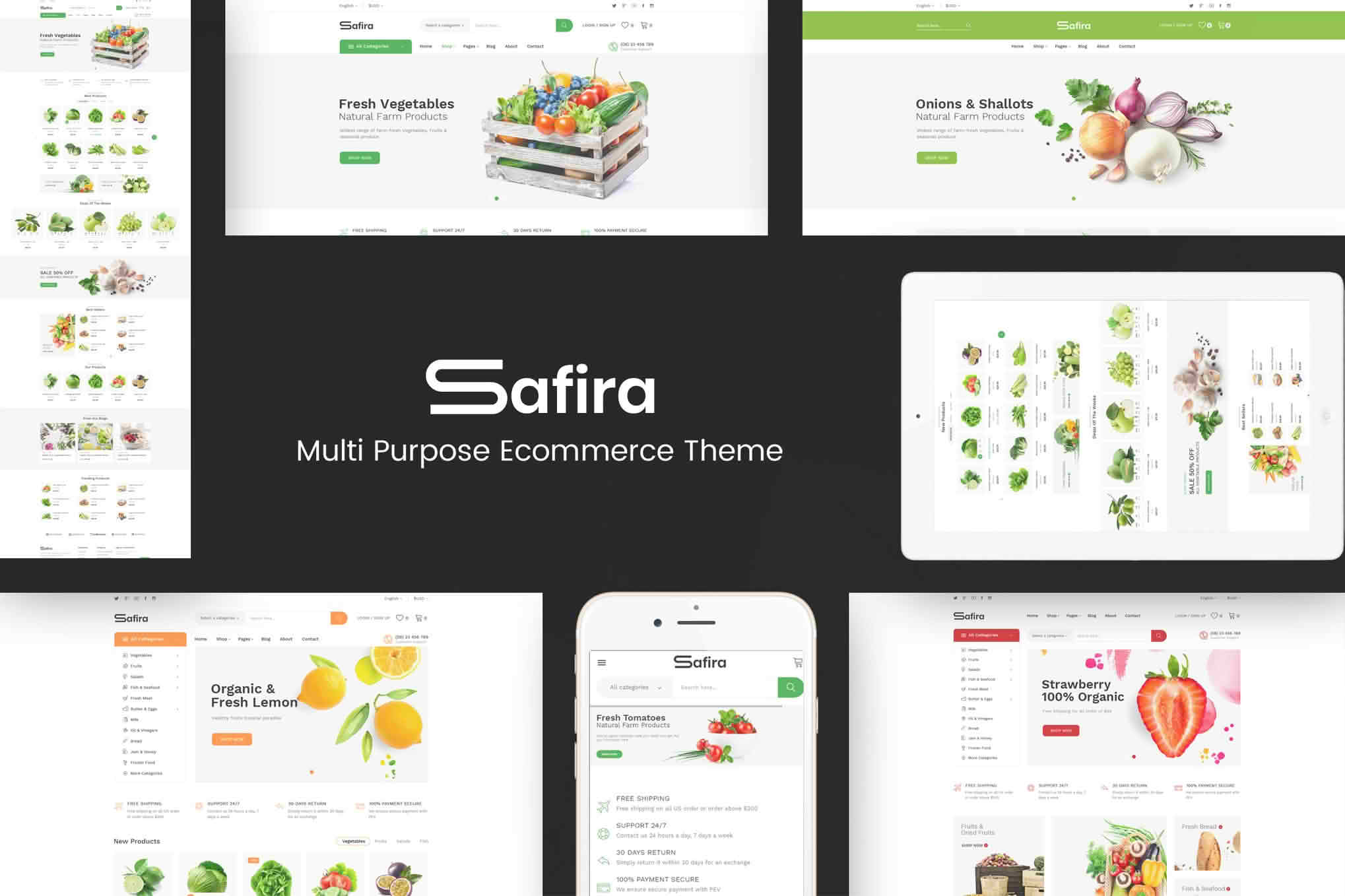 Download Safira - Food & Organic WooCommerce WordPress Theme GPL WordPress Plugin