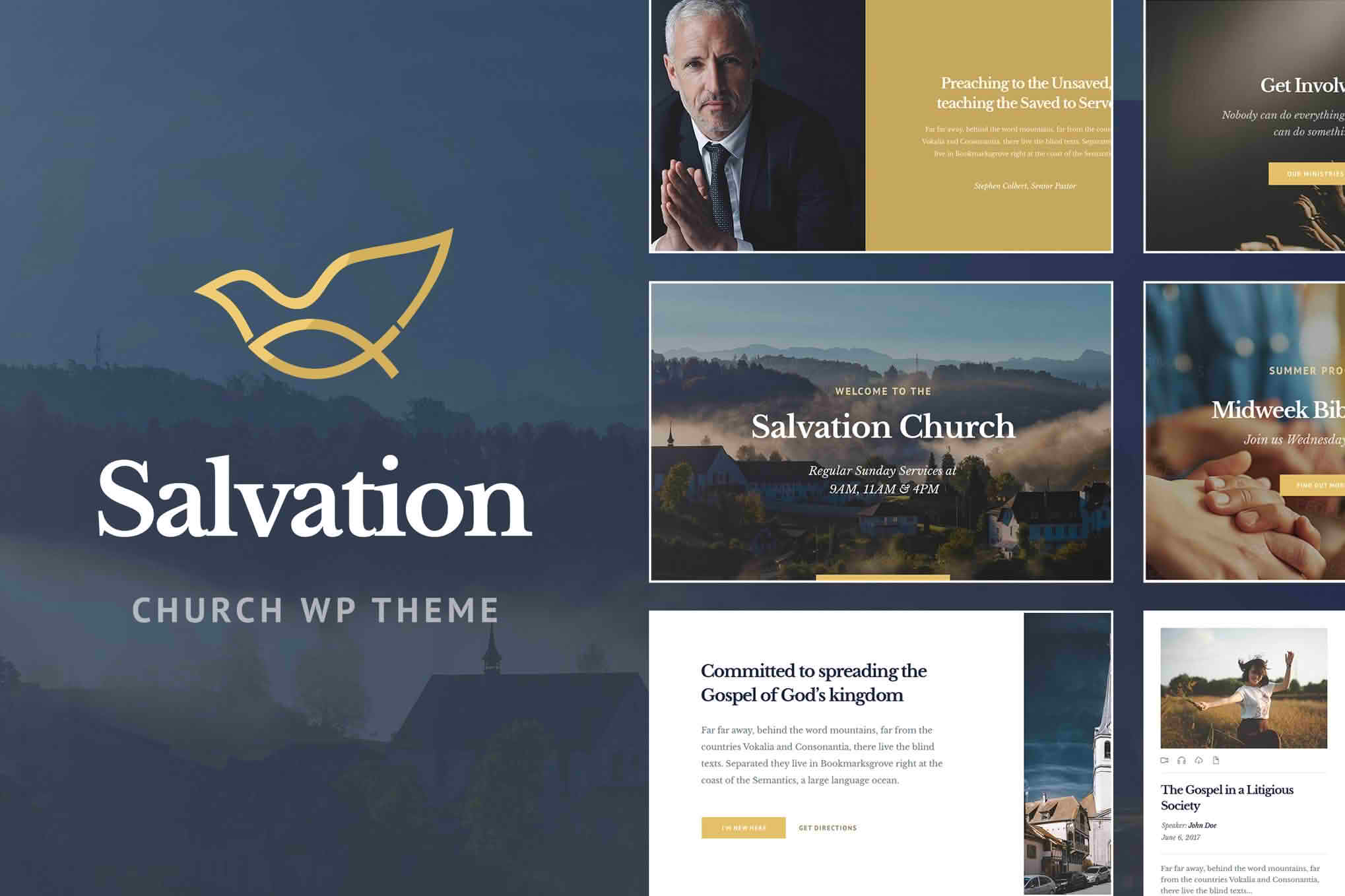 Download Salvation - Church & Religion WP Theme GPL WordPress Plugin