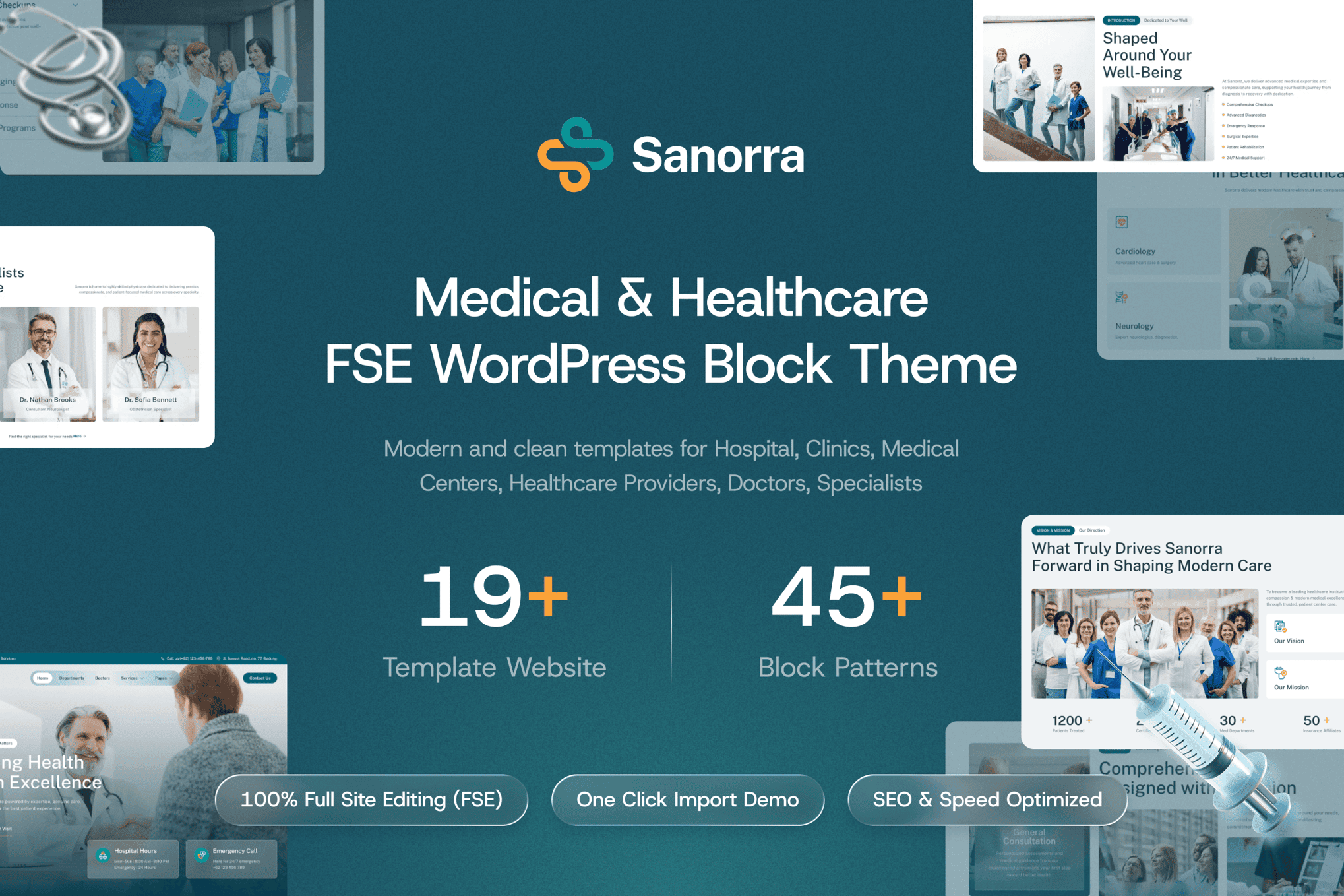 Sanorra - Medical & Healthcare FSE WP Block Theme
