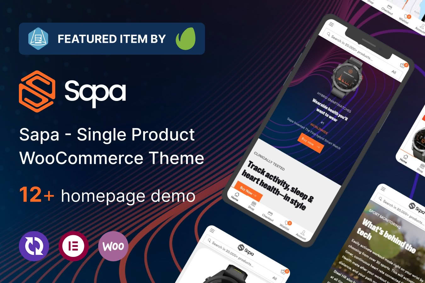 Download Sapa - Product Landing Page WooCommerce Theme GPL WordPress Plugin