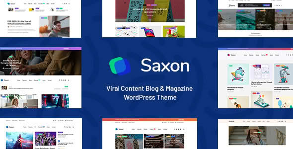 Download Saxon - Viral Content Blog Theme GPL WordPress Plugin