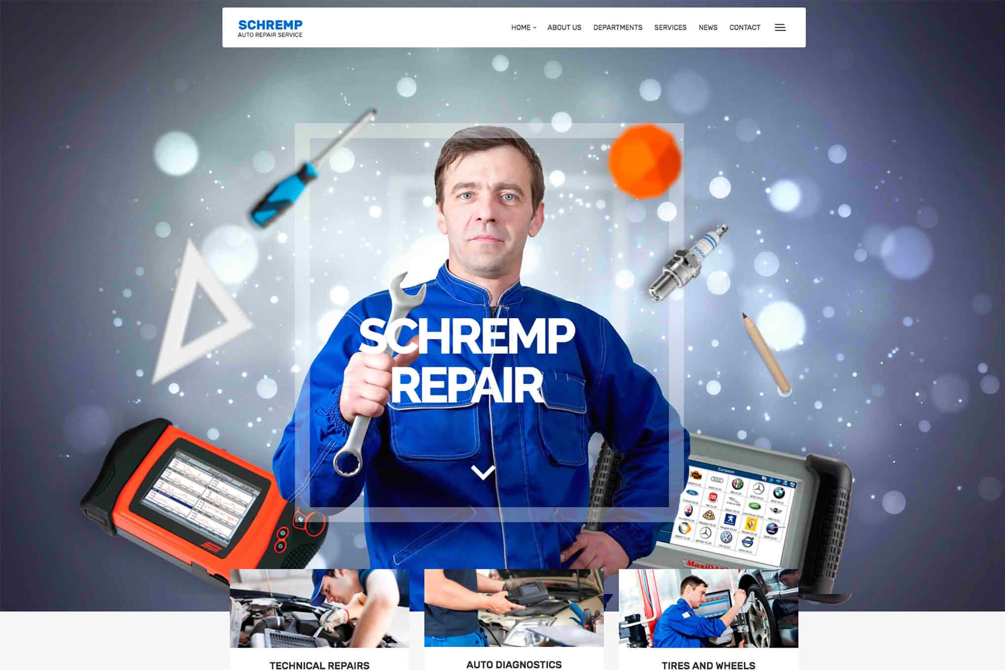 Download Schremp - Auto Repair Theme GPL WordPress Plugin