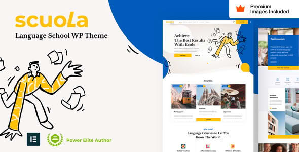 Download Scuola - Language School WordPress Elementor GPL WordPress Plugin