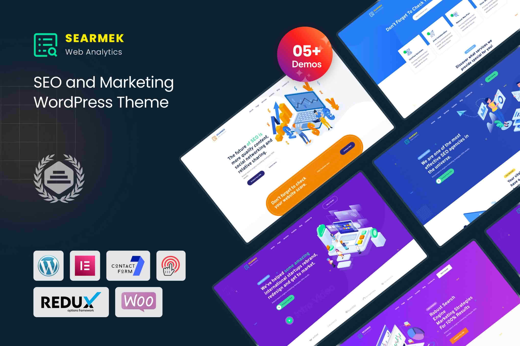 Download Searmek - SEO and Marketing WordPress Theme GPL WordPress Plugin