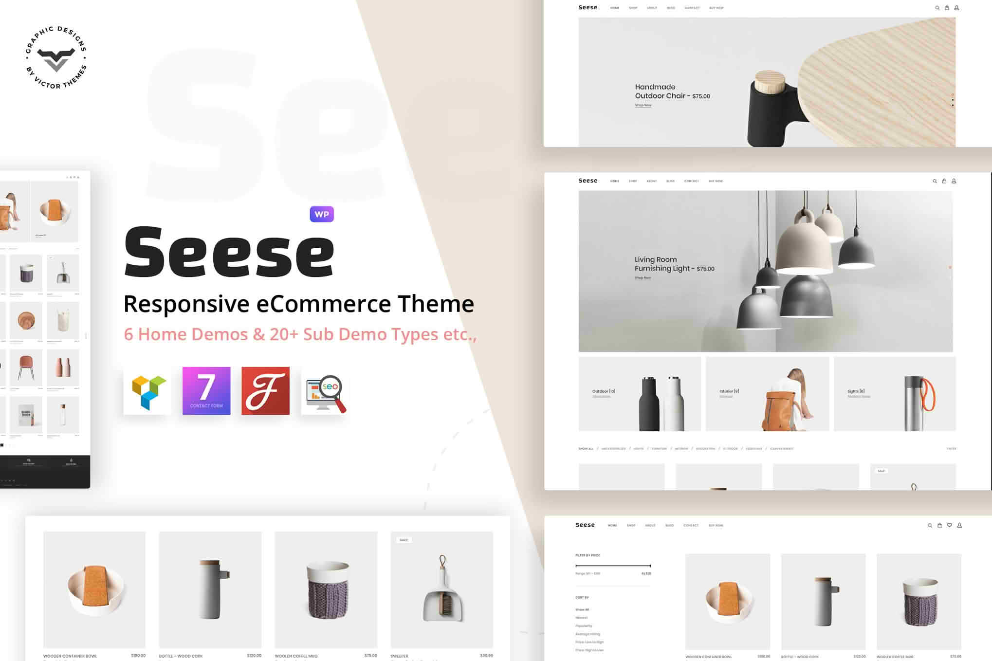 Download Seese - Responsive eCommerce Theme GPL WordPress Plugin