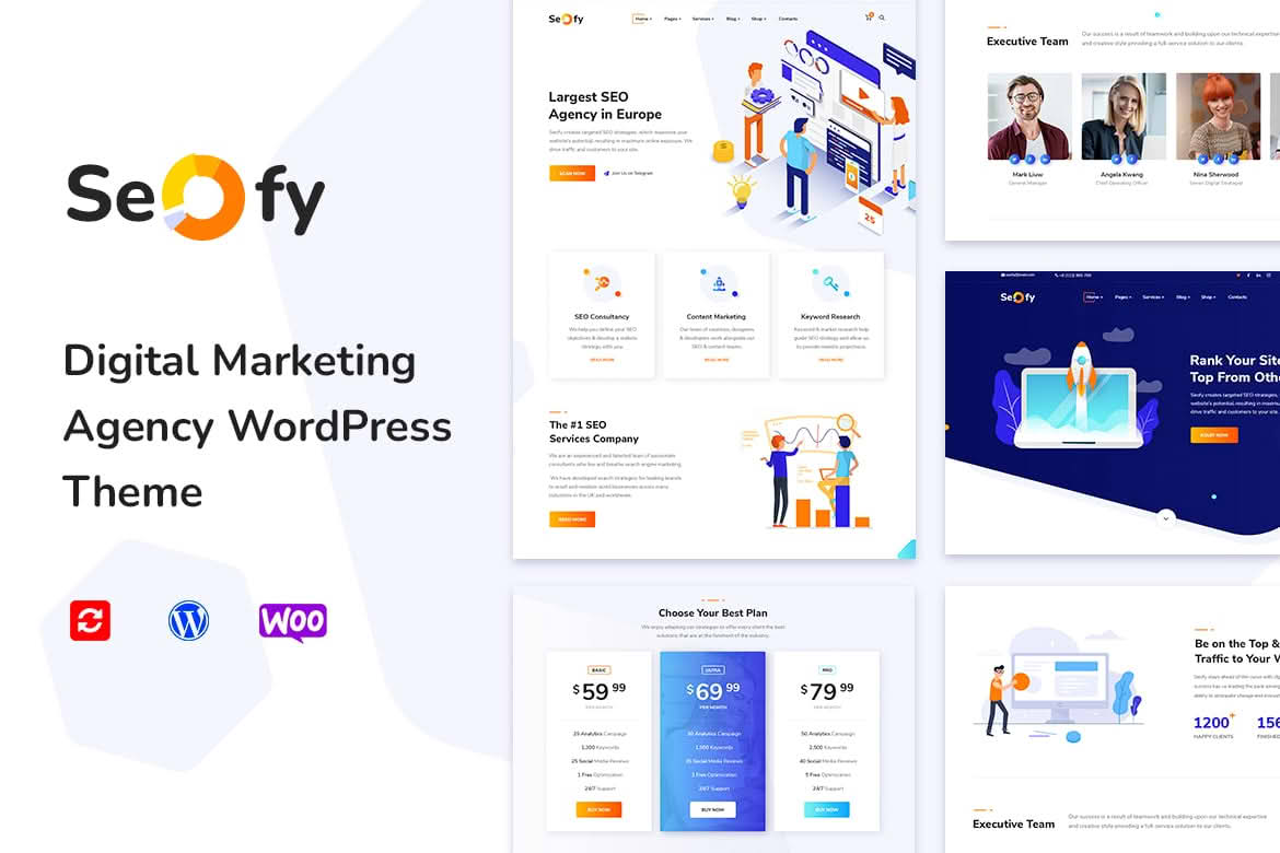 Seofy - Digital & Marketing WordPress Theme