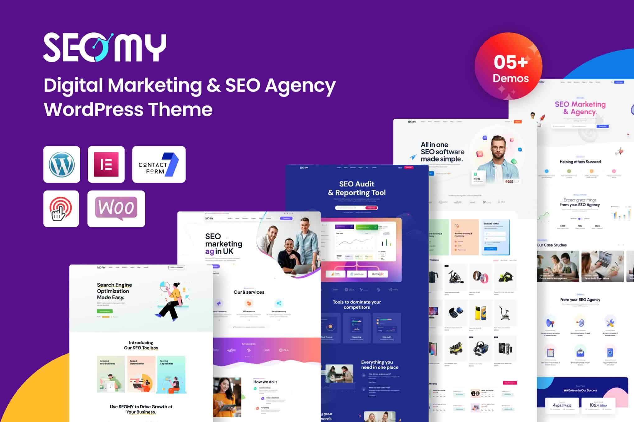 Download Seomy - Digital Marketing & SEO Agency WordPress Theme GPL WordPress Plugin