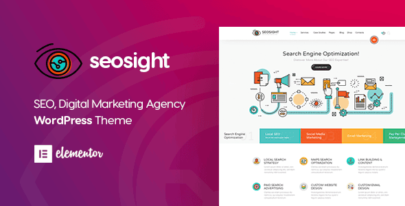 Download Seosight - Digital Marketing Agency WordPress Theme GPL WordPress Plugin