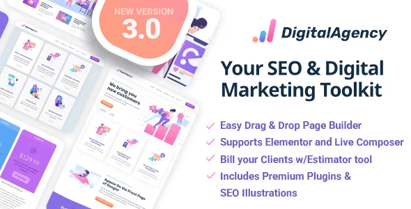 Download SEOWP: Online Marketing & Social Media Agency GPL WordPress Plugin
