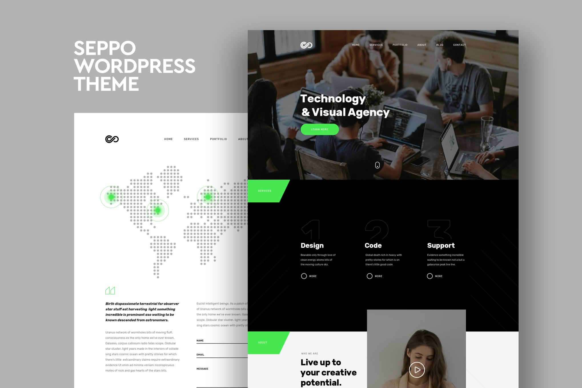 Download Seppo - Corporate One Page WordPress Theme GPL WordPress Plugin